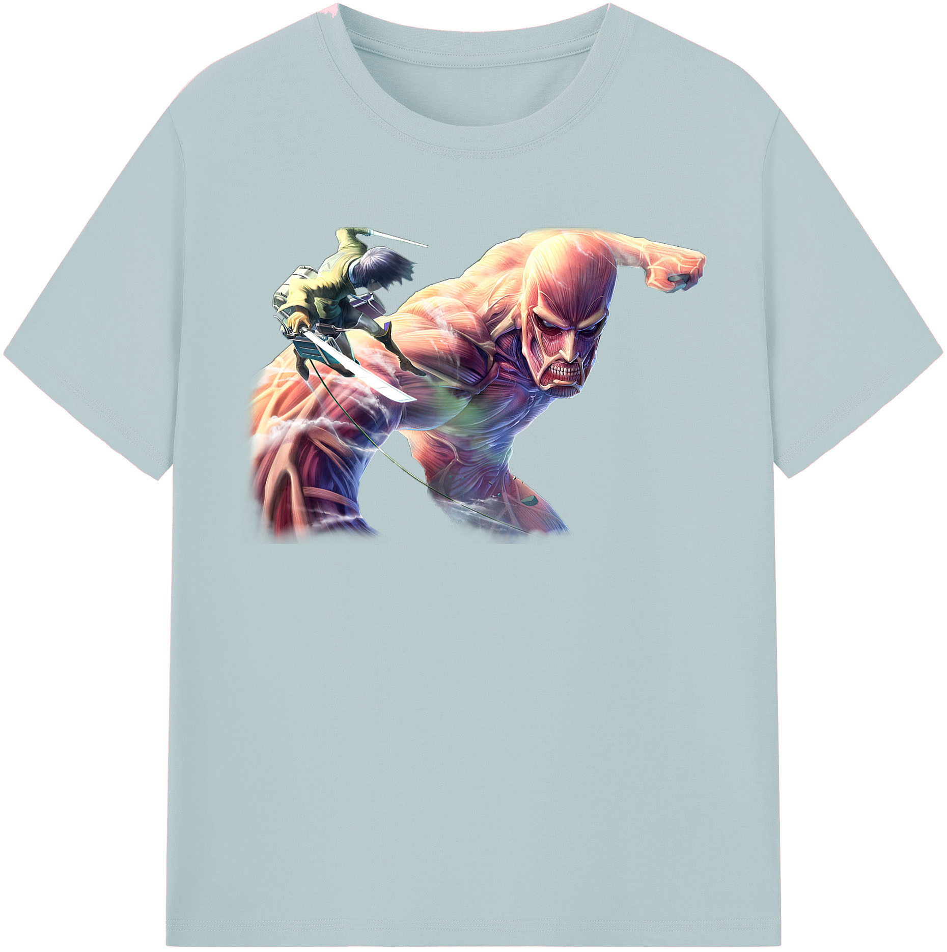 （画像用） 進撃の巨人 Attack on Titan 綿100％半袖Tシャツ（フロントプリント）